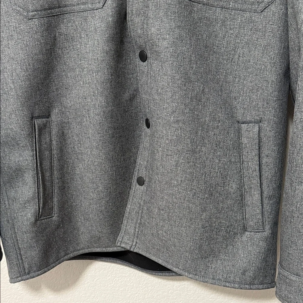 Carhartt Men's Charcoal Hooded Shirt Jacket